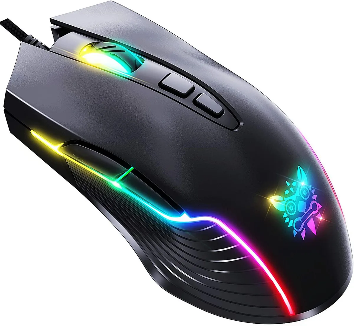 IHDAPP IHDAPP USB Gaming Mouse 6400 DPI 7 Buttons Black — product photo