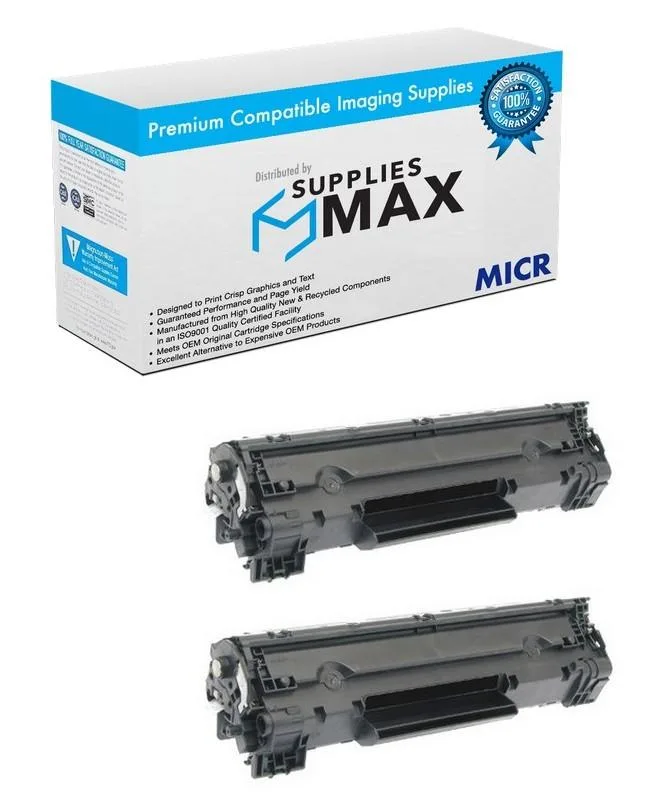 SuppliesMax SuppliesMax MICR toner cartridge 2-pack 2100 pages TYPE 128 — product photo