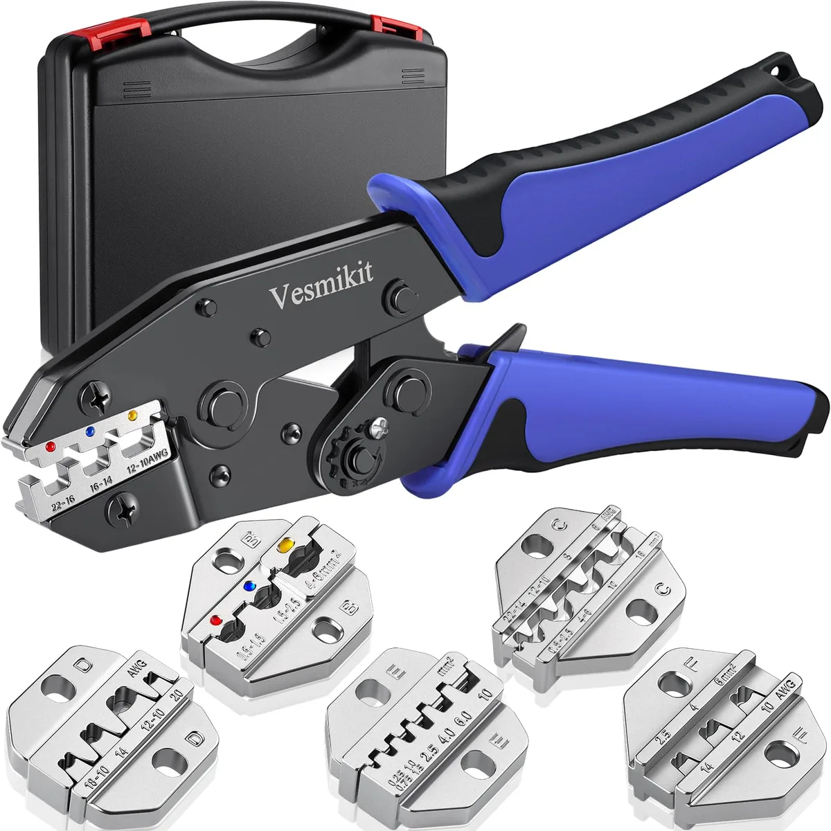 Audiovox - Generic Audiovox - Generic xuanyihe-013US 6-piece crimping tool set electrician tool — product photo