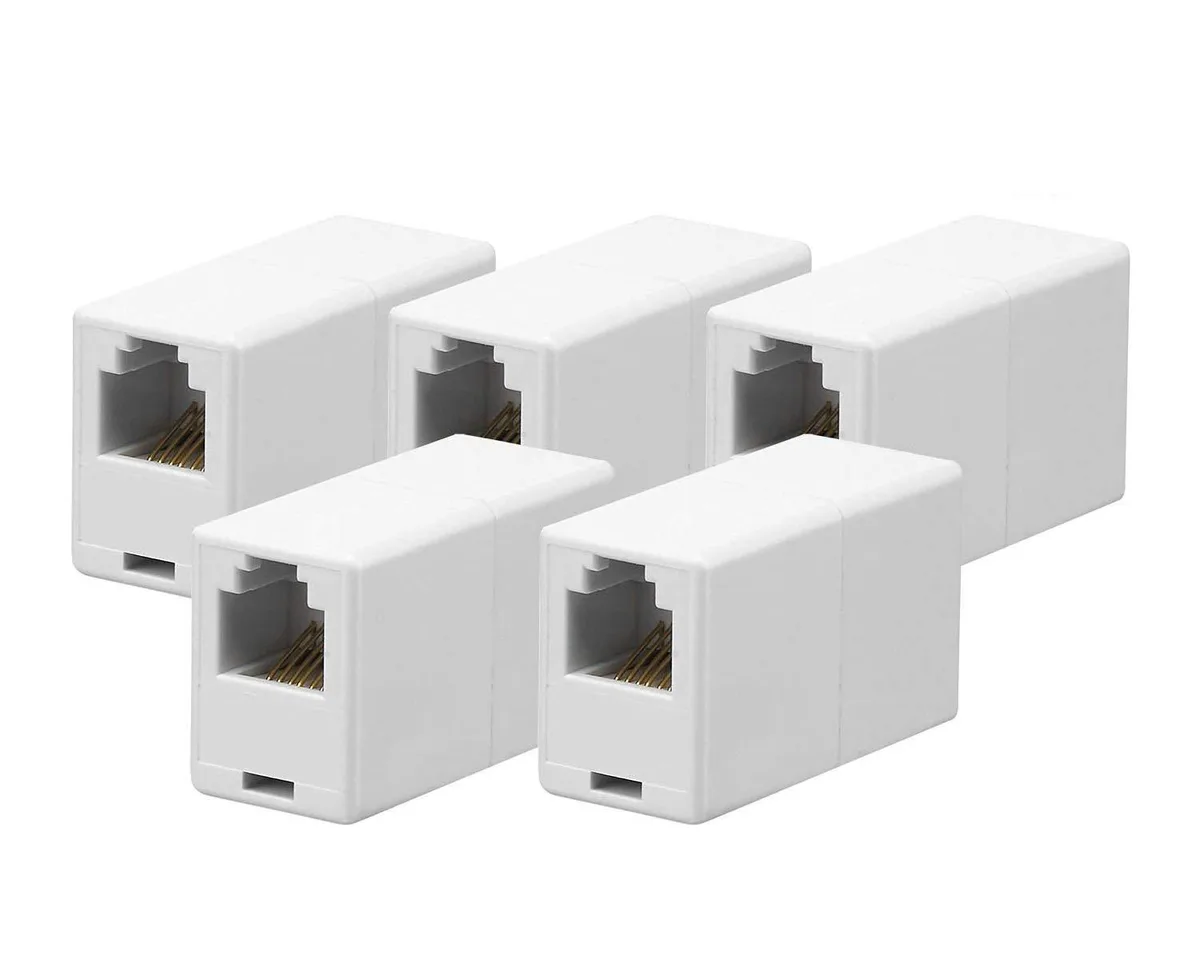 iMBAPrice iMBAPrice RJ12 6P6C Inline Coupler 5 Pack — product photo