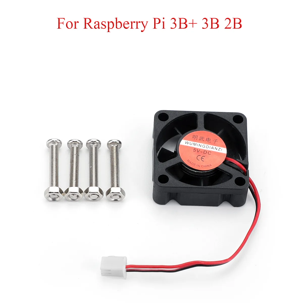 Bazarc Bazarc Cooling Fan DC 5V 0.2A 30mm With Screws For Raspberry Pi 3B+ 3B 2B — product photo