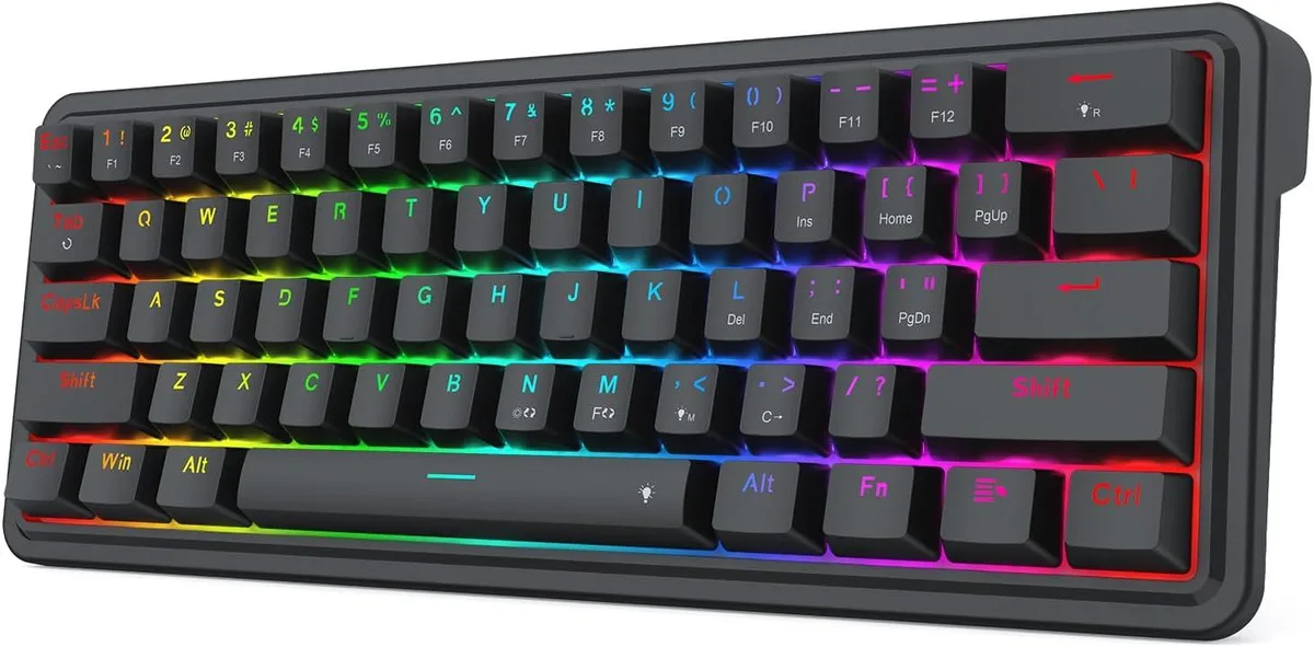 Redragon Redragon K722 60% Wired Gasket RGB Gaming Keyboard 61 Keys — product photo