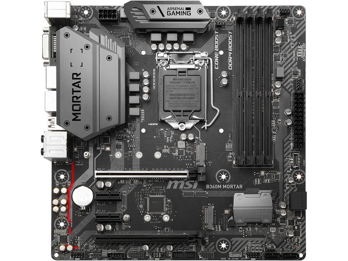 MSI MSI ARSENAL GAMING B360M MORTAR Intel motherboard — product photo