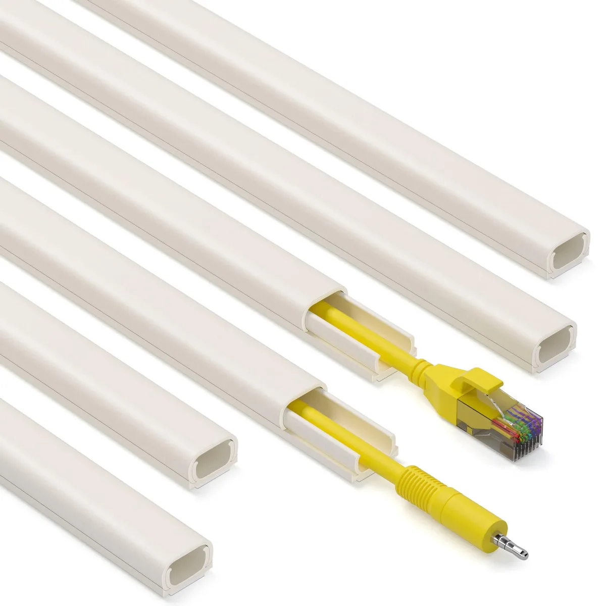  ZhiYo 85in Cord Cover CMR05 Beige Self-Adhesive 6x14.2in — product photo
