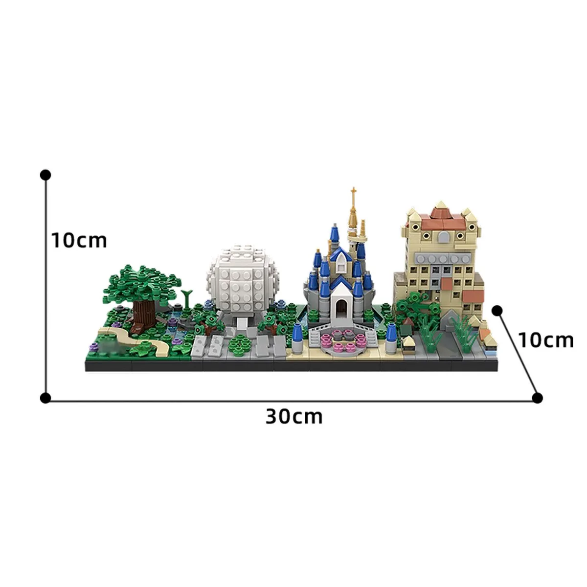 ZITIANYOUBUILD ZITIANYOUBUILD C5002 Theme Park Architecture Skyline Building Set 687 Parts — product photo