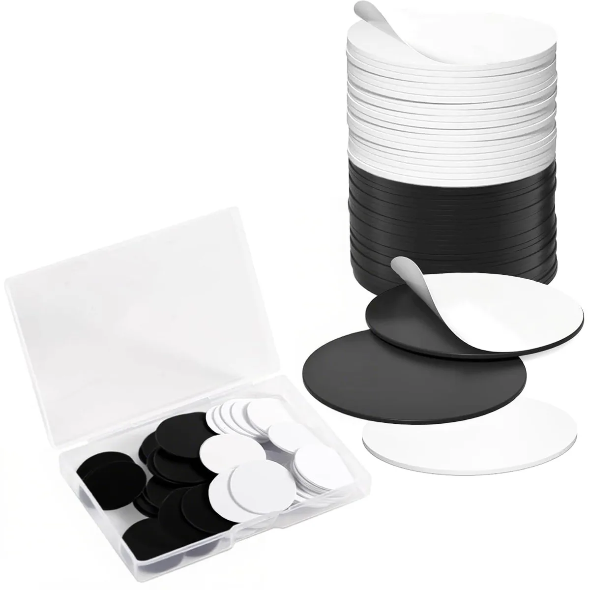  Origin-Joy NTAG215 NFC Tags 30 pcs 25mm White &amp; Black — product photo