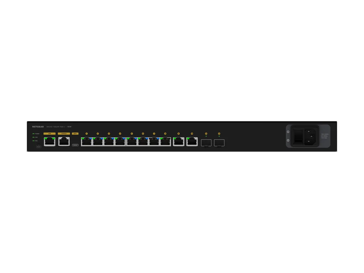 Netgear Inc. Netgear Inc. GSM4212UX-100NAS 12-port managed network switch — product photo