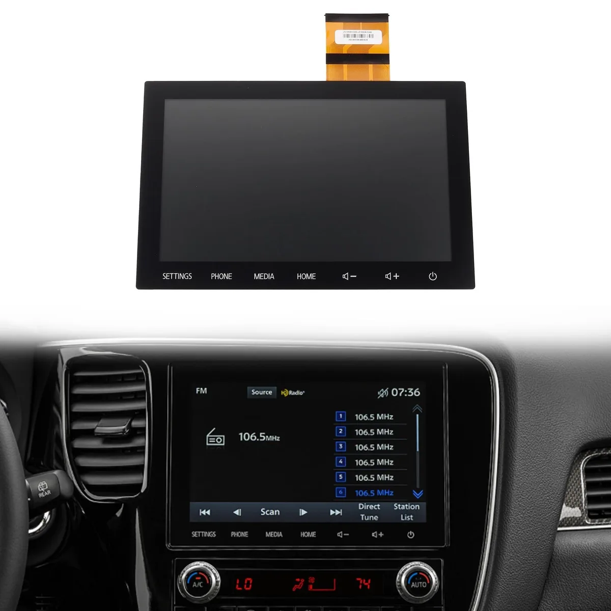 ARCTIC ARCTIC 8" Touch Digitizer LCD Screen Radio 2 in 1 accessory — product photo