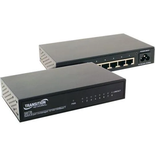 Transition Networks Transition Networks S8TB-NA network switch 10/100/1000Base-T — product photo
