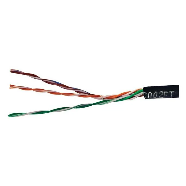 Petra Petra 1000ft CAT-5E UTP Solid Riser CMR Network Ethernet Cable (Black) — product photo