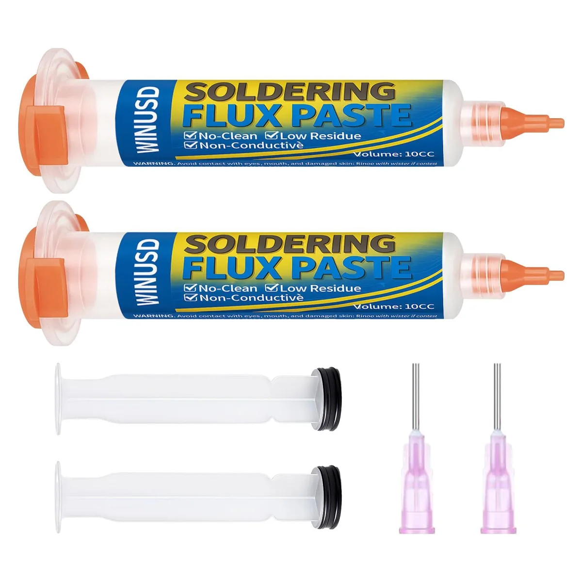  Soldering Flux Paste 2Pcs 10cc Syringe — product photo