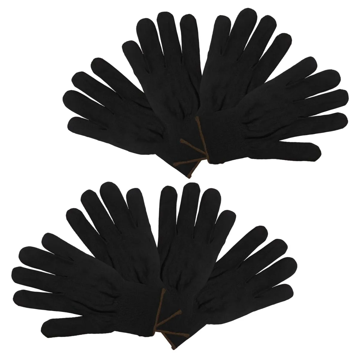 Craedli Vinyl Wrap Gloves 4 Pairs Black Size 7 — product photo