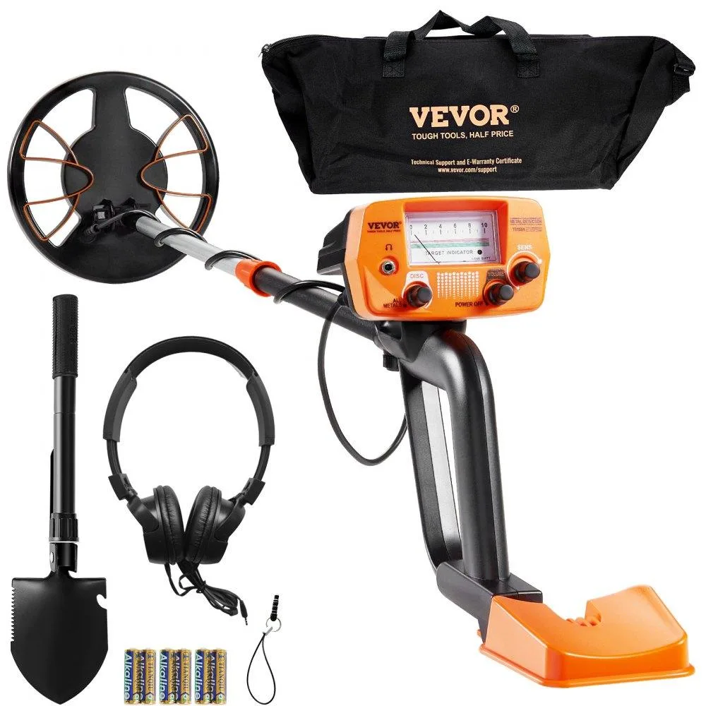 VEVOR VEVOR TS156A Metal Detector 8in Coil 38-49in Stem IP68 — product photo
