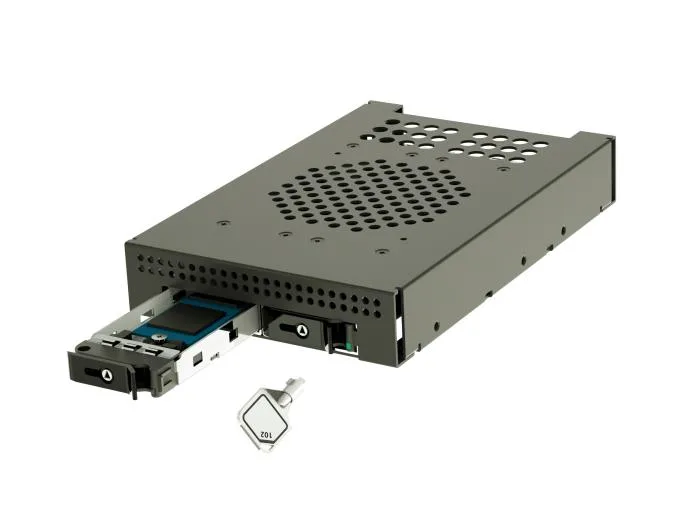 Athena Power Athena Power BP-M22NVME8350 3.5" 2-Bay NVMe M.2 Backplane Cage with SlimSAS 4i — product photo