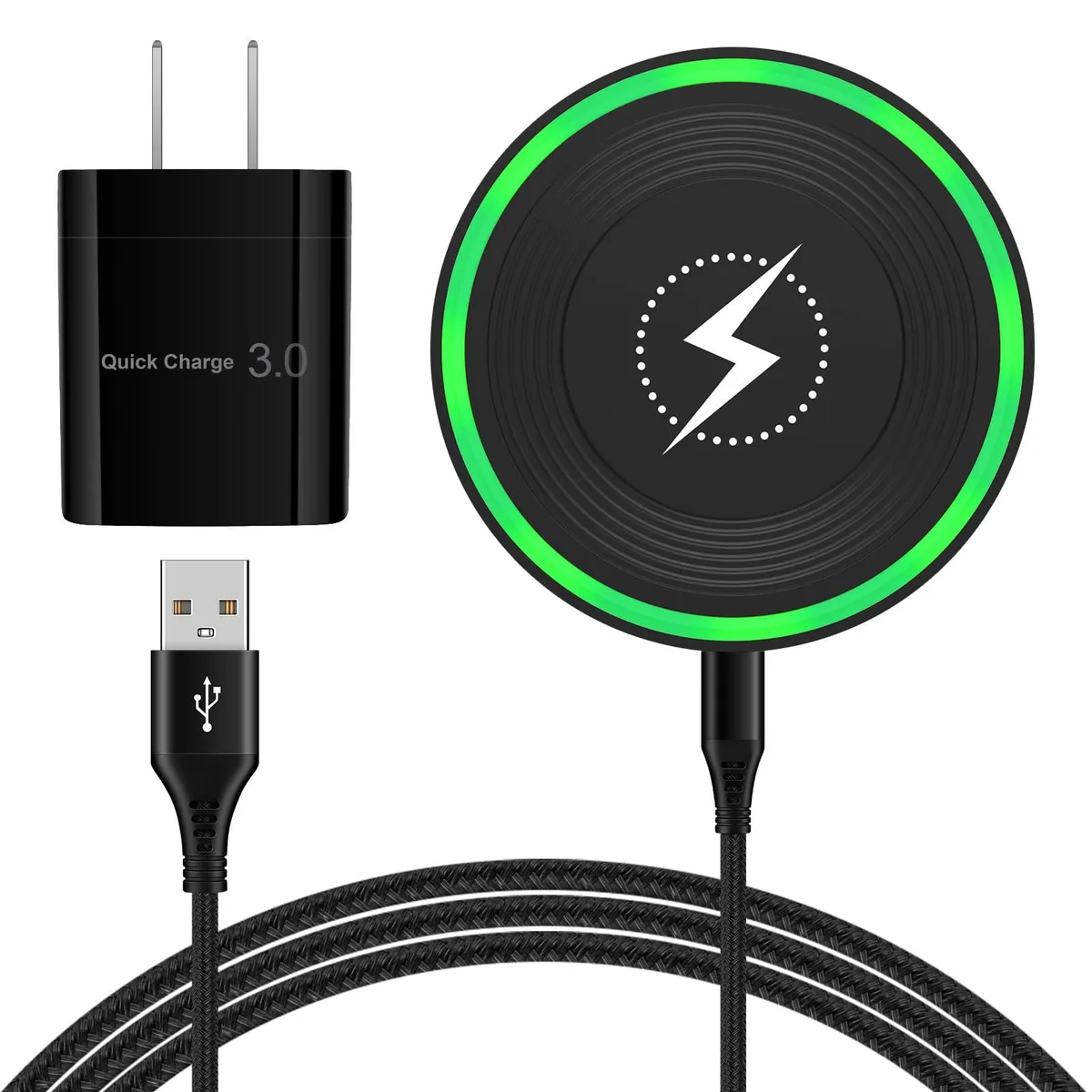  Apple BYHA-002 15W wireless charger black 3 ft — product photo