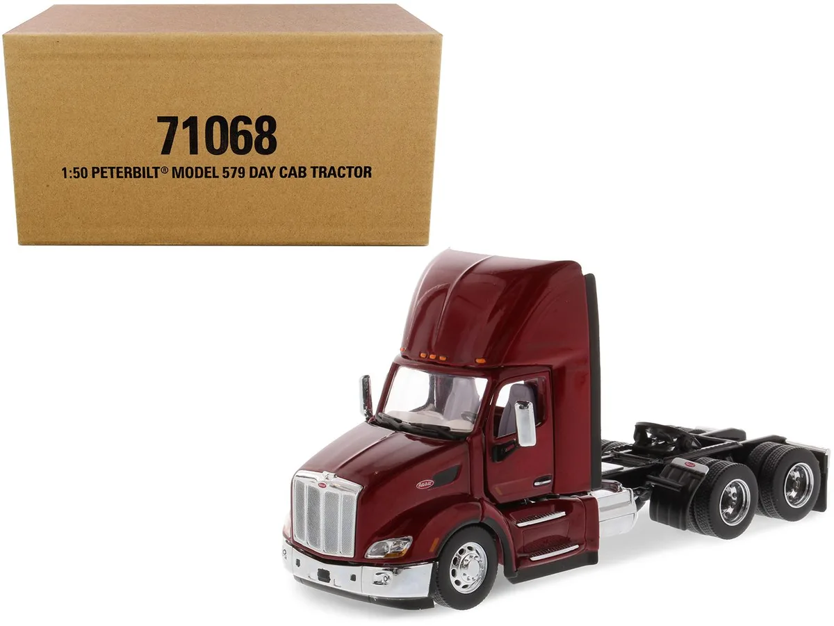 DieCast Masters DieCast Masters Peterbilt 579 Day Cab Truck Tractor Legendary Red Transport Series 1/50 Vehicle — product photo