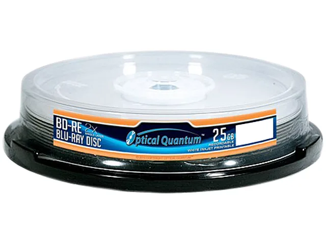 VinPower VinPower OQBDRE02WIP-10 25GB 2X BD-RE white inkjet printable 10 packs blu-ray media — product photo