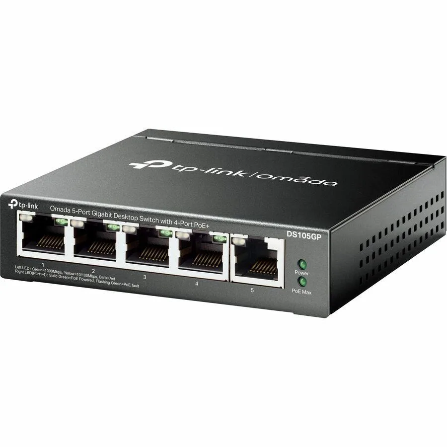 TP-Link TP-Link DS105GP 5-Port Gigabit Unmanaged PoE+ Switch — product photo