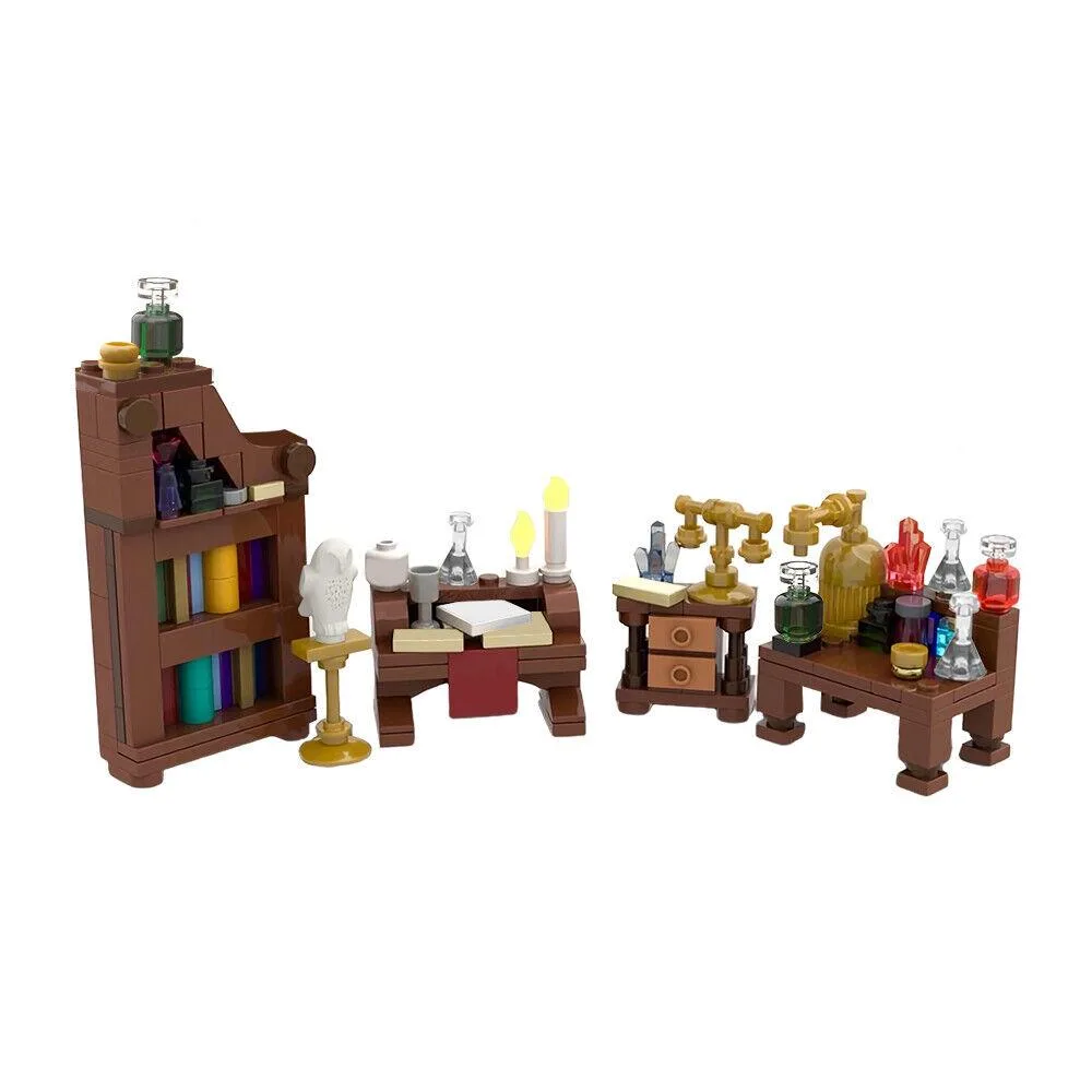 ZITIANYOUBUILD ZITIANYOUBUILD 215 Medieval Alchemist Laboratory Micro Model 215 Pieces Educational Building Set — product photo