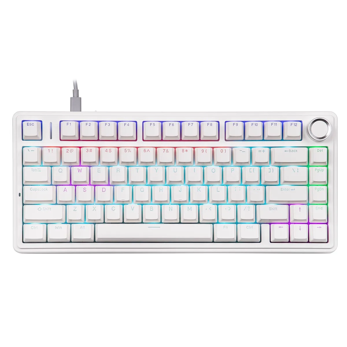 Epomaker Epomaker F75-Wired 75% 80-key gaming keyboard (White) — product photo