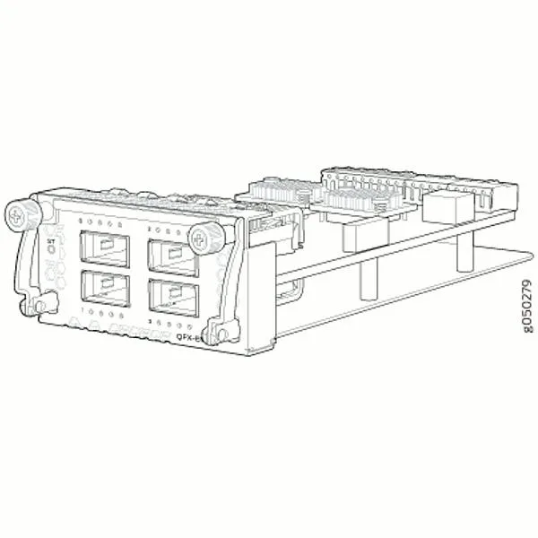 HPE Juniper Networking HPE Juniper Networking QFX-EM-4Q 4-port 40GbE QSFP+ expansion module network card — product photo