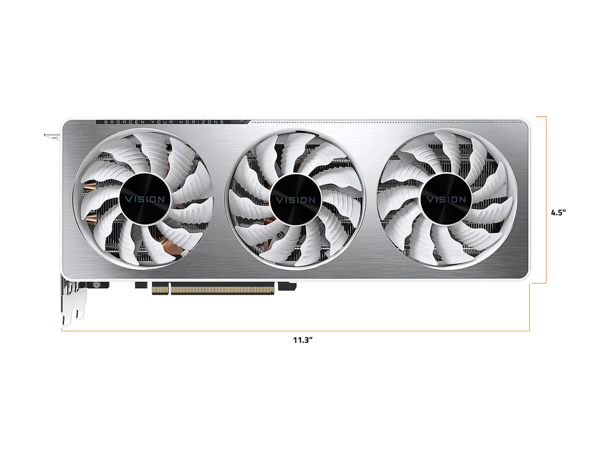 GIGABYTE GIGABYTE GV-N3070VISIONOC-8GD GeForce RTX 3070 Vision OC graphics card 8GB GDDR6 — product photo