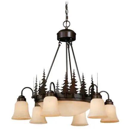 Vaxcel Vaxcel CH55506BBZ Yosemite 9-Light Bronze Rustic Tree Chandelier 28.5in Wide 27in High 102.5in Max Height — product photo