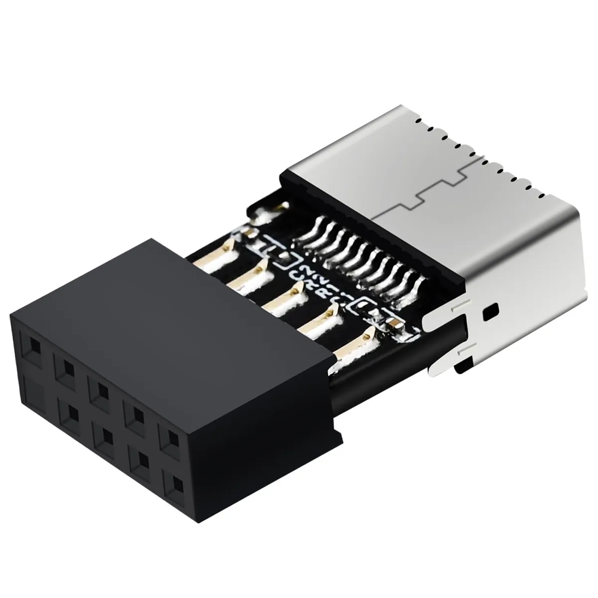 BUCIER BUCIER USB2U32GHA USB 2.0 to 3.2 Gen 1 Header Adapter 180-degree — product photo