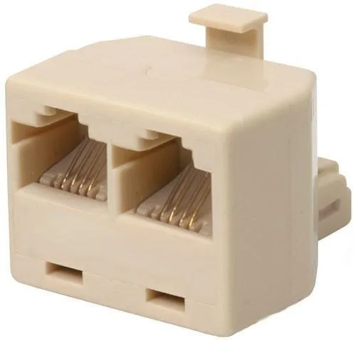 iMBAPrice iMBAPrice RJ11 Phone Splitter 4C Straight T-Adapter — product photo