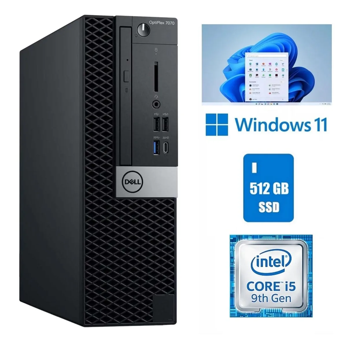 DELL DELL OptiPlex 7070 SSF i5-9500 16GB DDR4 512GB SSD Windows 11 Pro — product photo