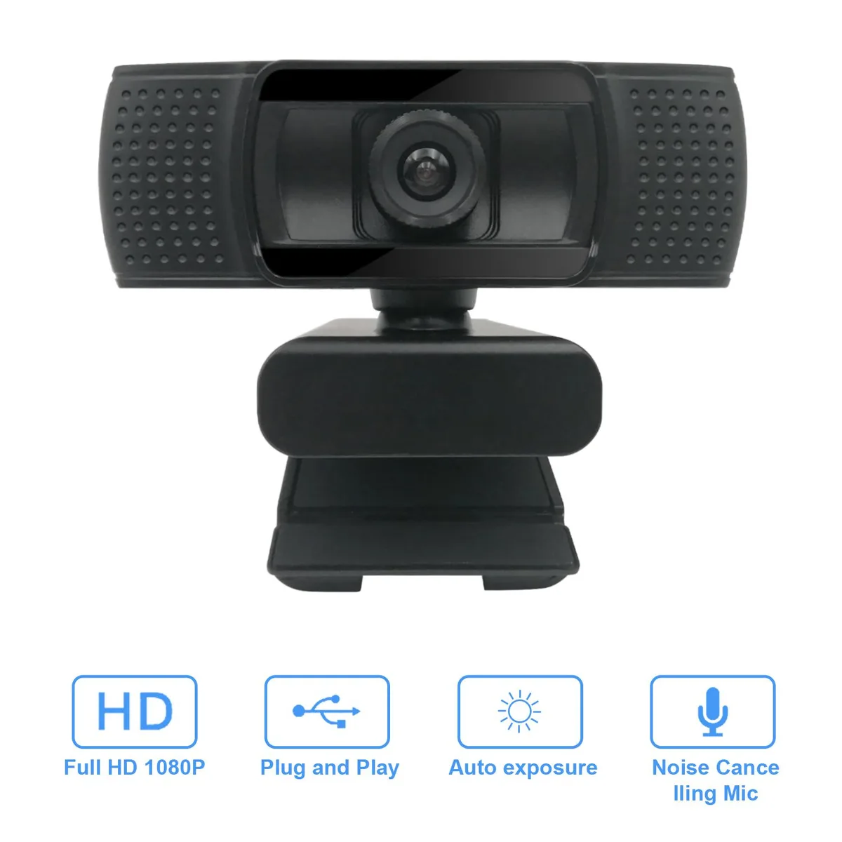 Younux Younux 301 1080p HD Fixed Focus Webcam USB 2.0 Built-in Mic Privacy Cover — product photo