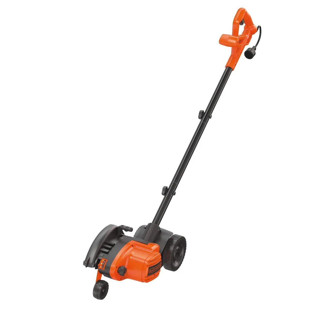 Orange and black walk-behind edger trencher with 7.5 inch blade and corded motor