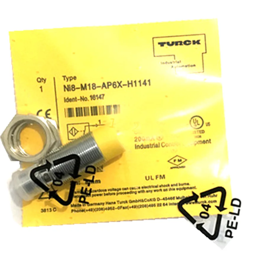 Turck Turck NI8-M18-AN6X-H1141 Inductive Sensor NPN M18 1030 VDC — product photo