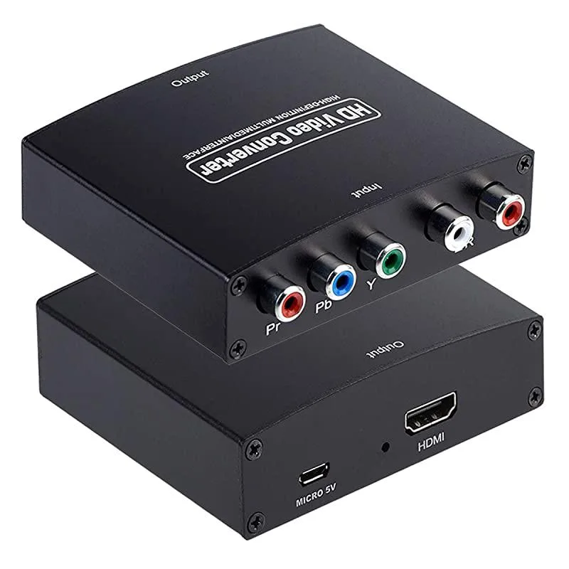 Sparkle Power Inc. Sparkle Power Inc. Component to HDMI Audio Video Converter 1080p 60Hz 5V 1A Black — product photo