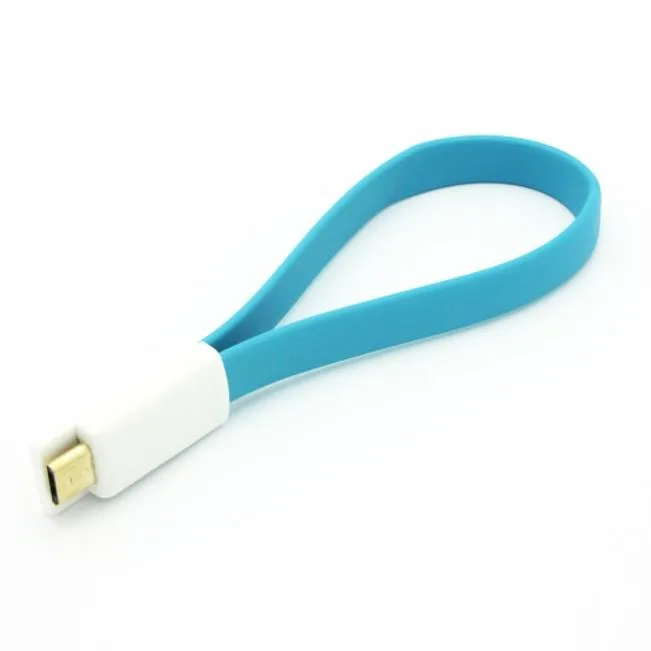 Fonus Fonus Blue Short Flat USB Cable 17cm Charger — product photo