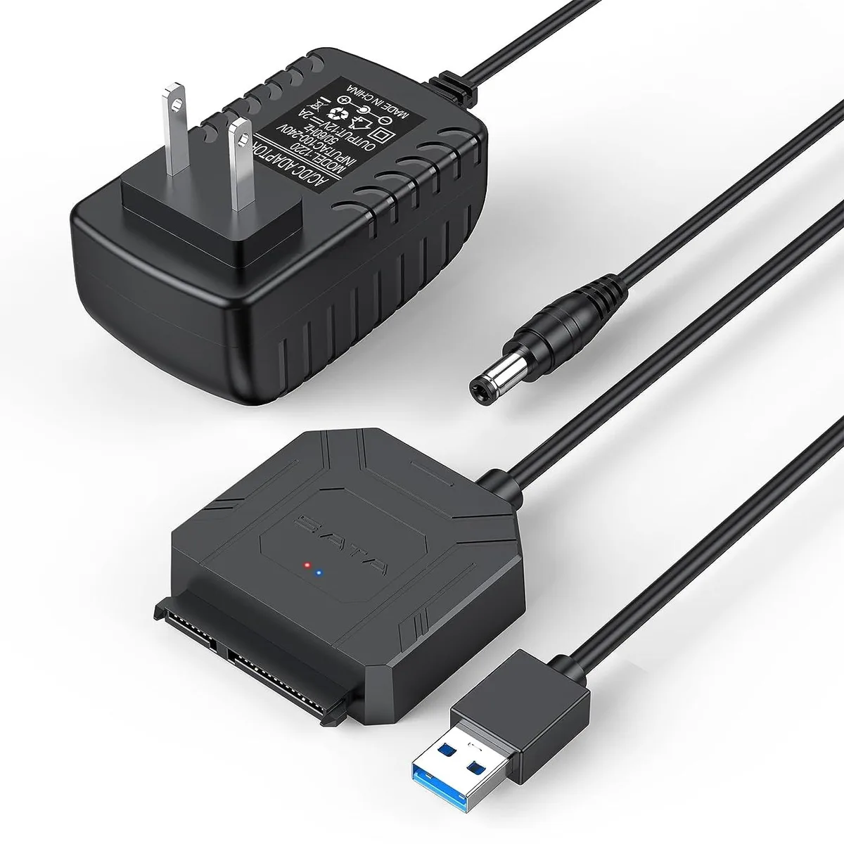AUTYUE AUTYUE SATA III to USB 3.0 Hard Drive Adapter with 12V Power Adapter — product photo