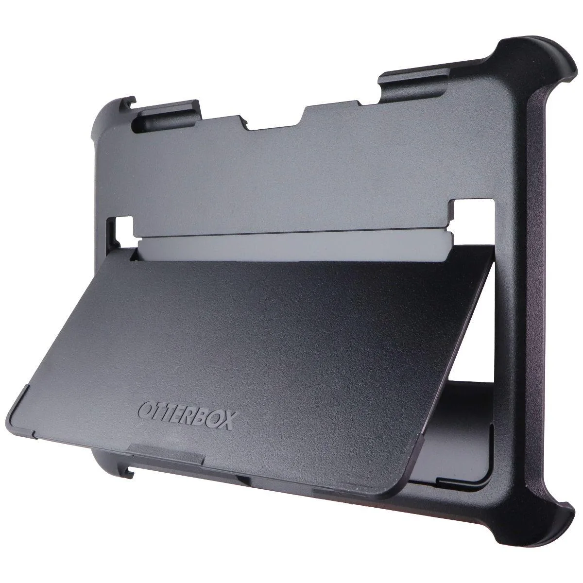 Black rigid plastic kickstand shell for 11-inch iPad Air Defender case