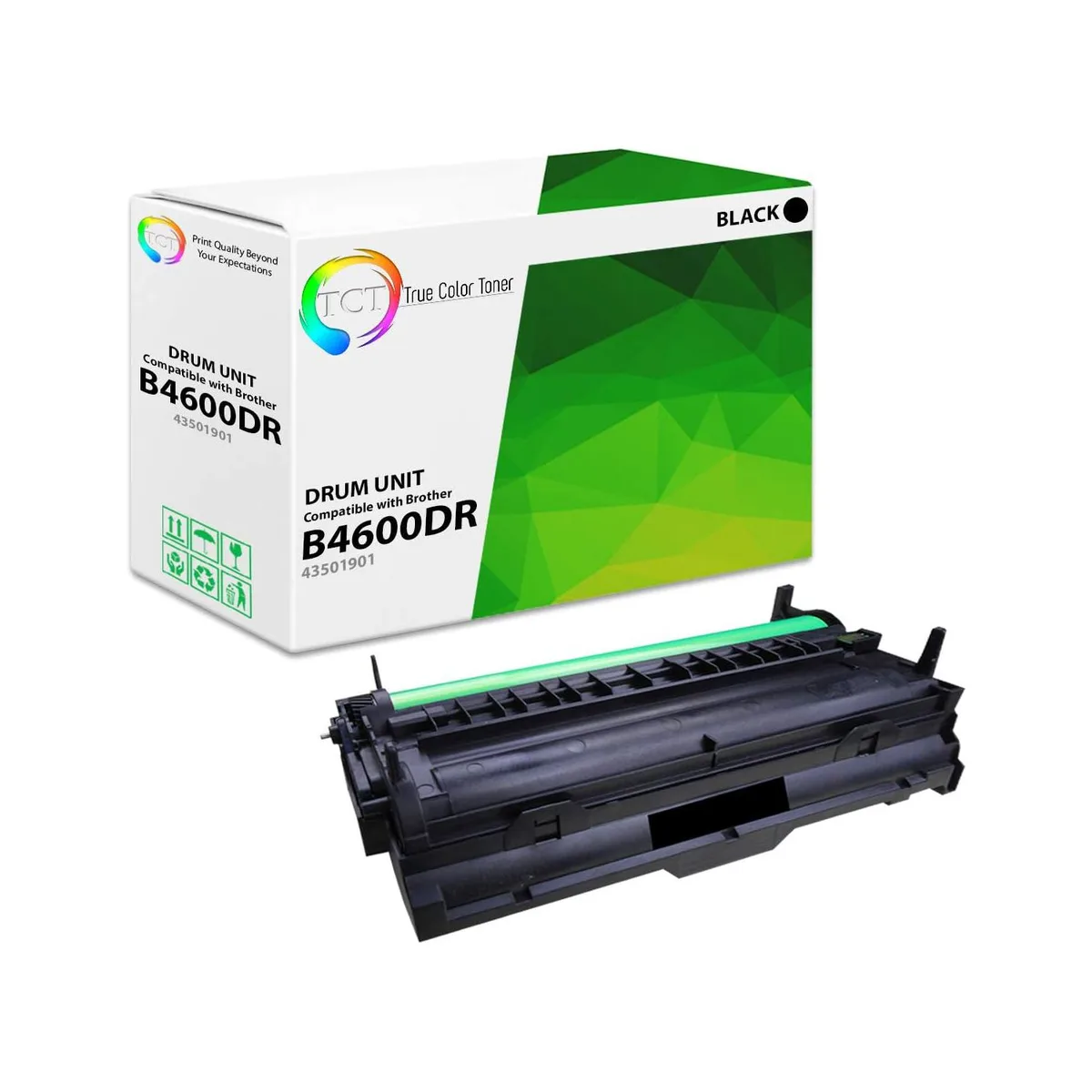 TCT TCT B4600 B4400 43501901 Compatible Drum Unit Black 25000 Pages — product photo