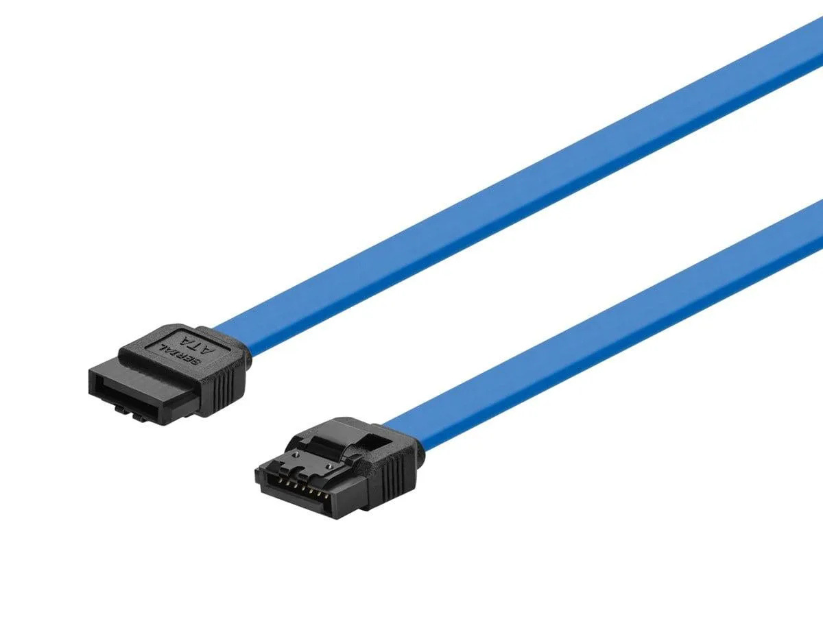 Monoprice Inc. Monoprice 108782 18-Inch SATA 6Gbps Cable Locking Latch Blue — product photo