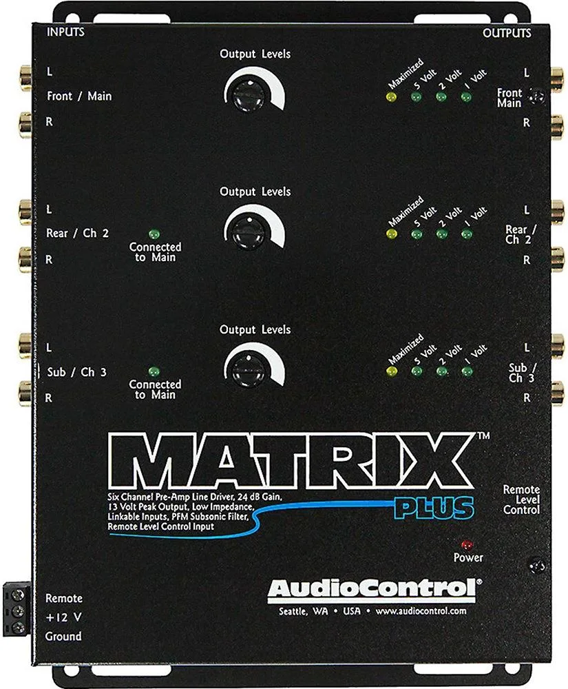 Audiocontrol Audiocontrol MATRIX PLUS 6-channel line driver car amplifier — product photo