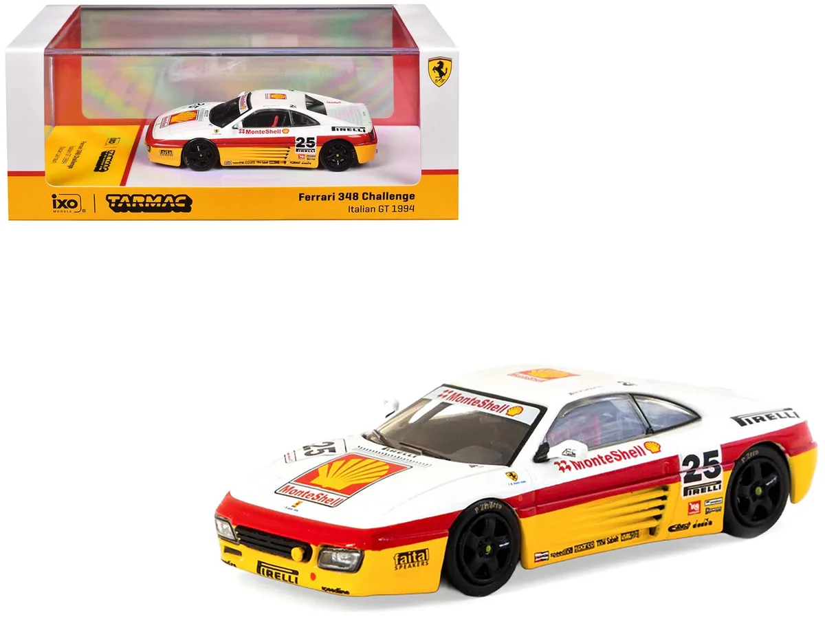 Tarmac Works Tarmac Works Ferrari 348 Challenge #25 Oscar Larrauri 1994 1/64 hobby collectible — product photo