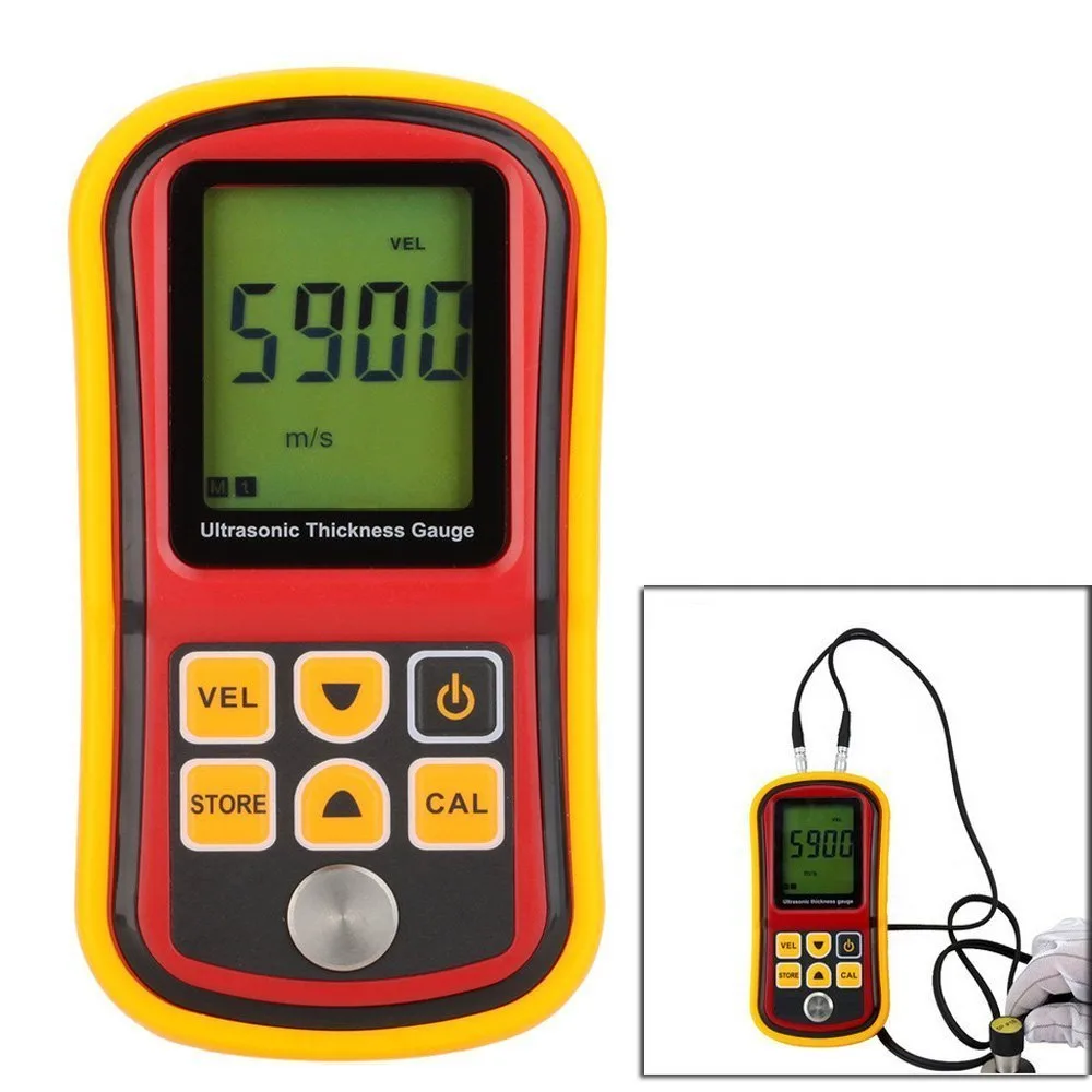 TeKit TeKit NTRAT100011 Ultrasonic Thickness Gauge 1.2-220mm Yellow — product photo