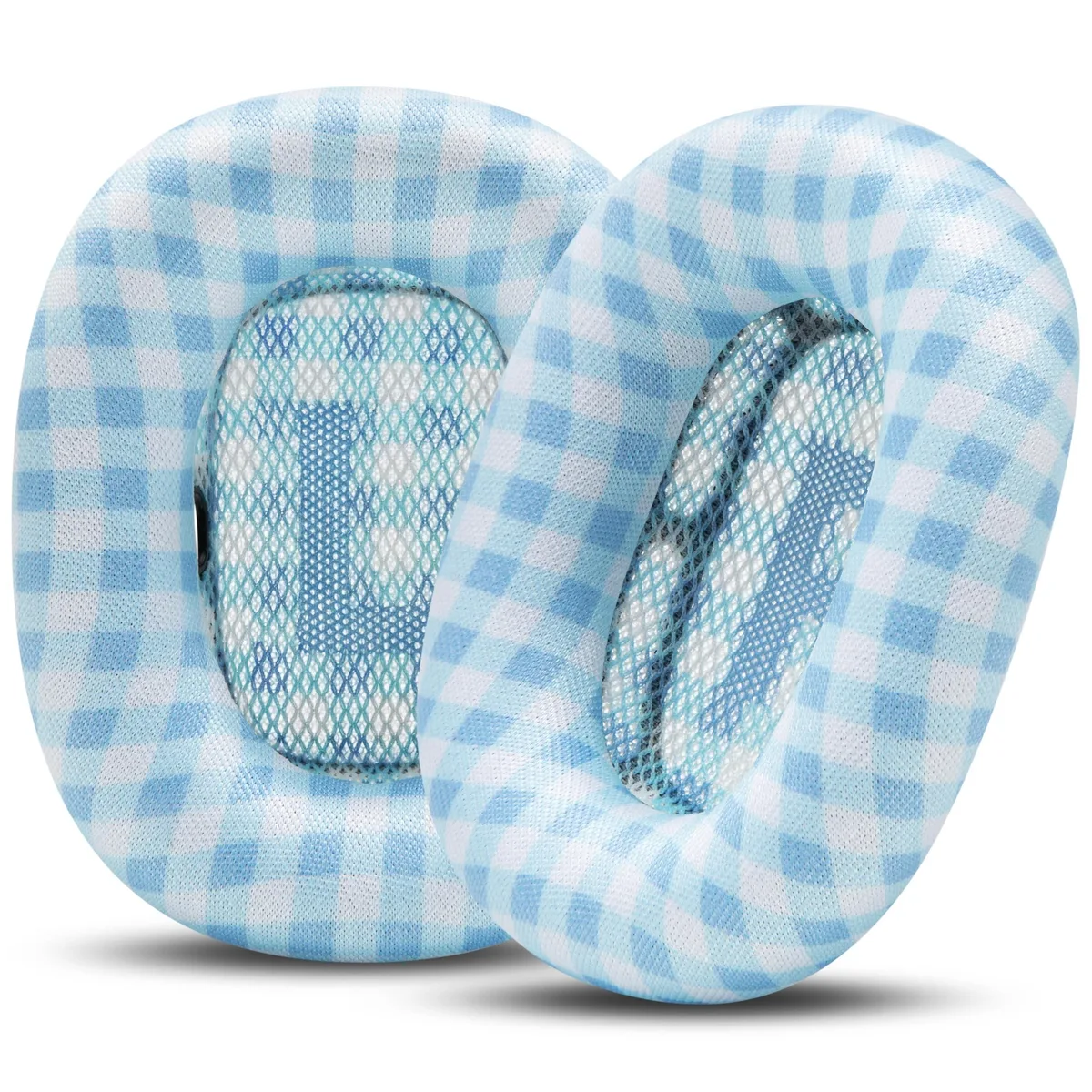WC Wood WC Wood PadZ Max Ear Cushions Blue Gingham 2 in 1 accessory — product photo