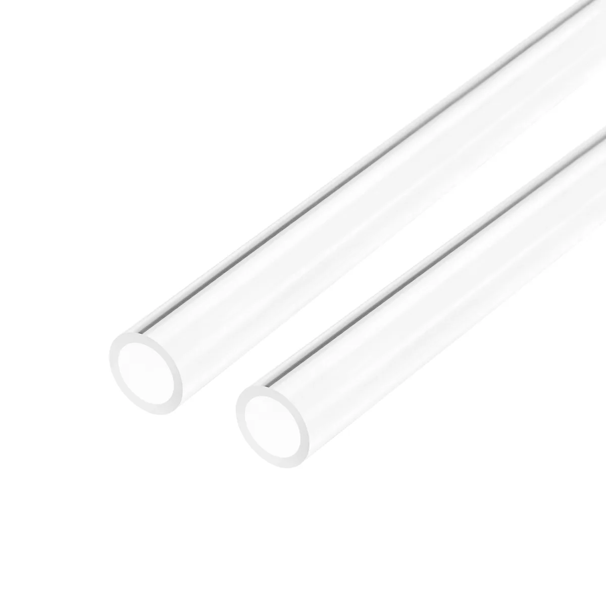 Unique-Bargains Unique-Bargains Clear Rigid Acrylic Pipe 10mm ID x 14mm OD x 500mm 2pcs — product photo