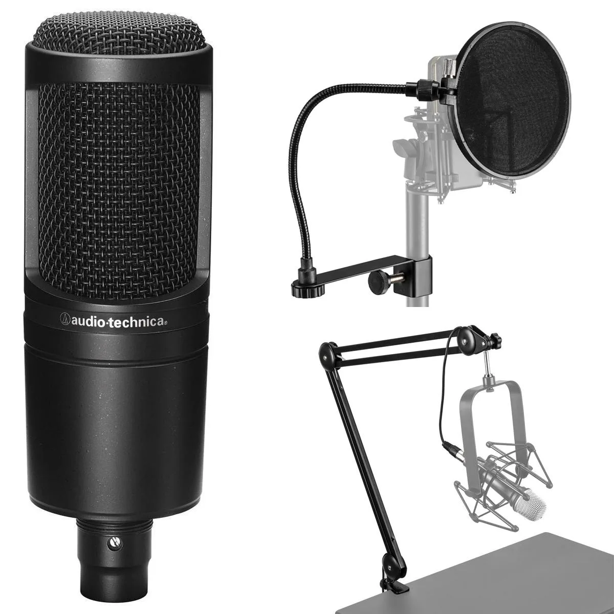 Audio-Technica Audio-Technica AT2020 Cardioid Condenser Microphone Bundle — product photo