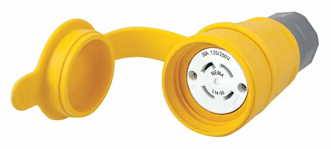 Hubbell Incorporated Hubbell HBL29W74 Watertight Locking Connector L14-30R line protection — product photo