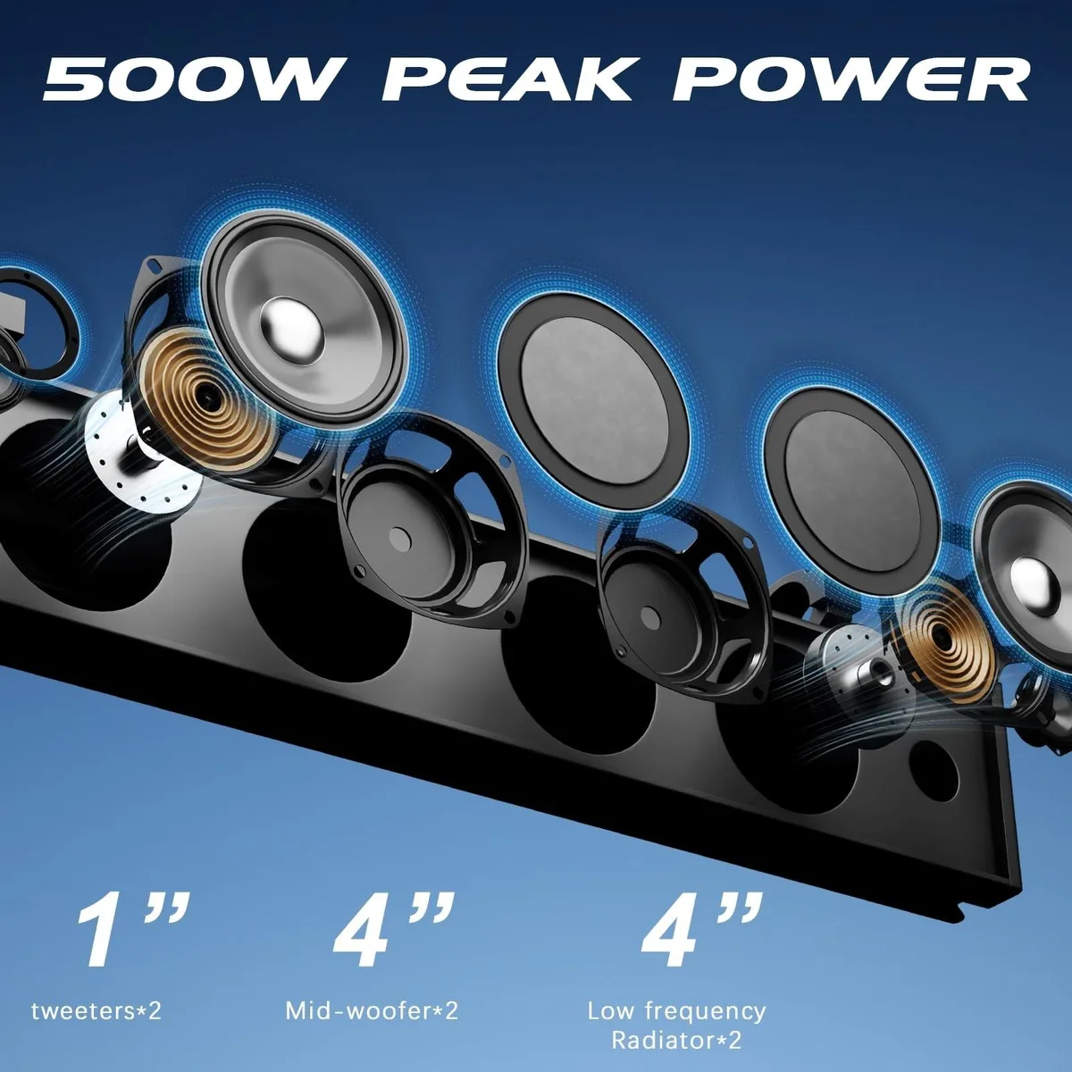 KW-Commerce KW-Commerce KORBROS 26 Inch UTV Sound Bar Car Speaker — product photo