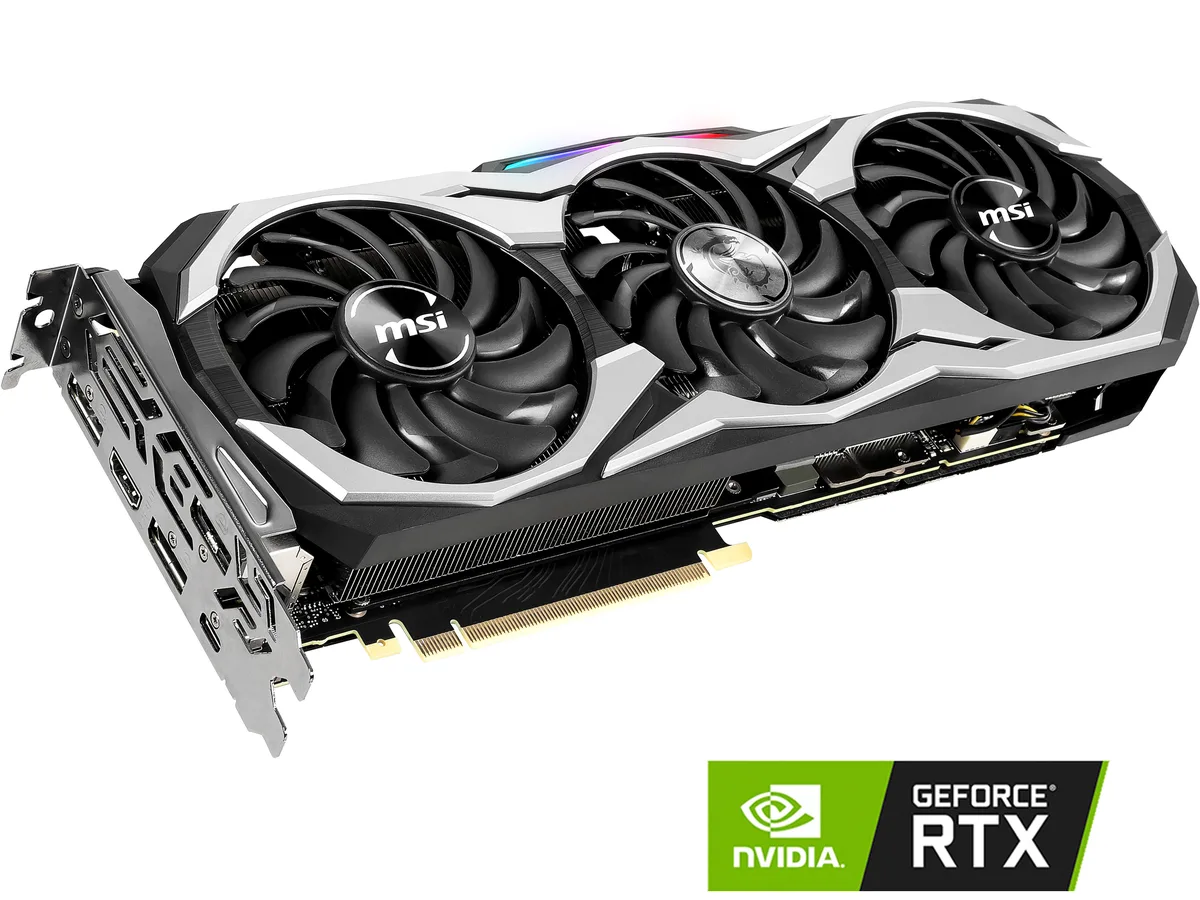 MSI MSI RTX 2080 DUKE 8G OC 8GB GDDR6 1845 MHz Boost graphics card — product photo