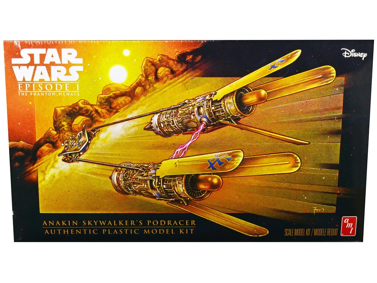 AMT AMT AMT1276 1/32 Star Wars Podracer Model Kit 154 Parts 13 in — product photo