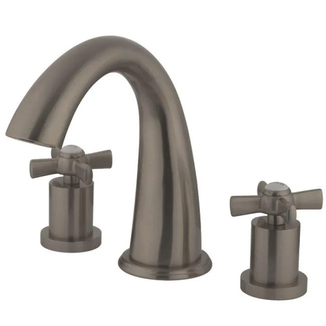KINGSTON BRASS KINGSTON BRASS Millennium Roman Tub Filler Satin Nickel 36 2368 — product photo